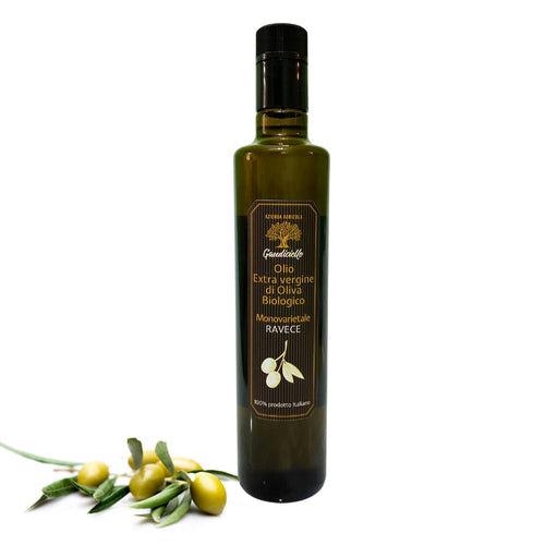 Olio extra vergine Biologico di olive Ravece - Bottiglia da 500 ml